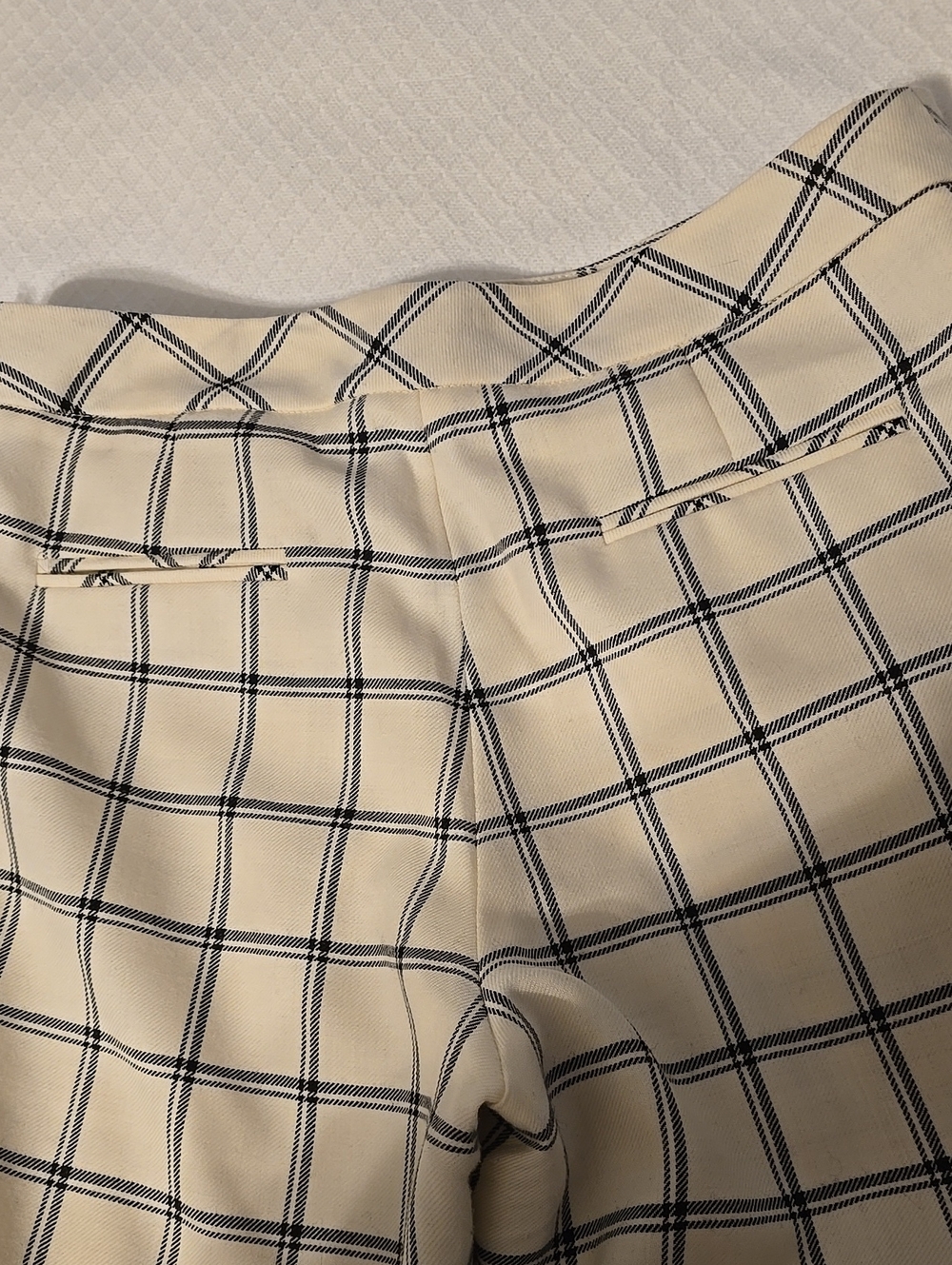 🐑Vnt  Pendleton Wool Windowpane Plaid Lined Pants Size 12 Made in USA - Picture 16 of 16